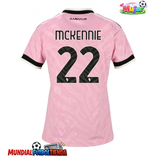Camiseta Juventus Weston McKennie #22 Segunda Equipación Replica 2026-27 para mujer mangas cortas
